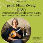 Smuiko pedagogės Mimi Zweig (JAV) nuotolinis seminaras